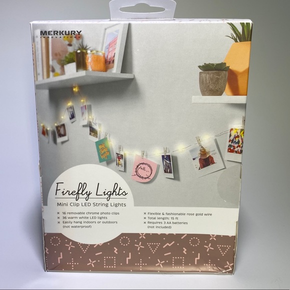 Mercury Firefly Lights w Mini Clips 15 ft NWT - Picture 5 of 5